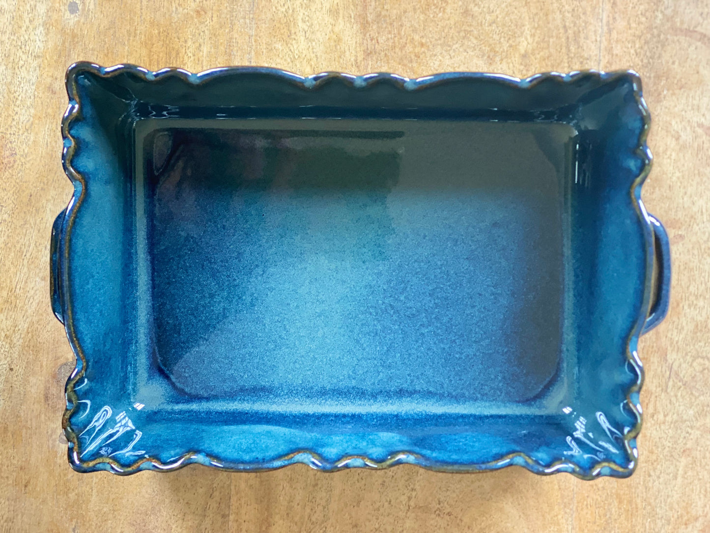 Moove Bleu Abysse Rectangular Baker 32cm
