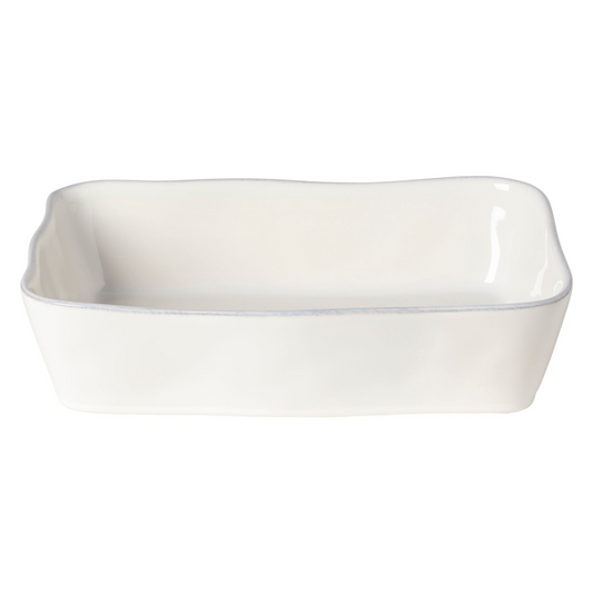 Livia White Rectangular Baker 30cm