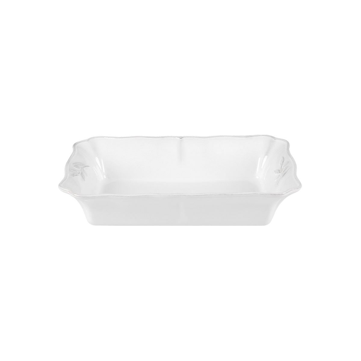 AlenteJo White Rectangular Baker 30cm