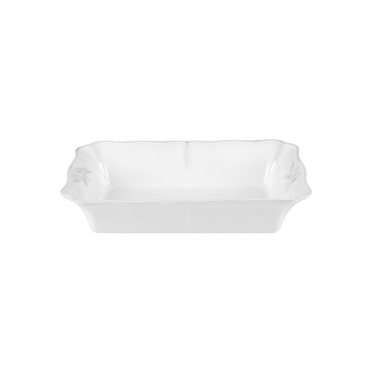 AlenteJo White Rectangular Baker 30cm