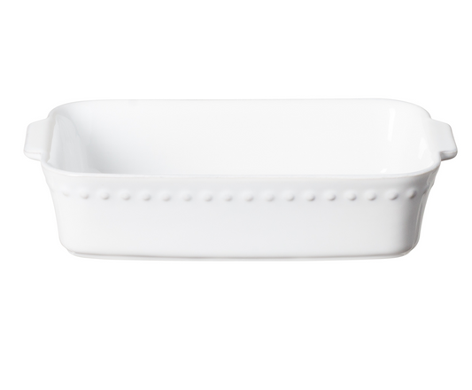 Pearl White Rectangular Baker Small 27cm